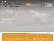 Tablet Screenshot of orangerentacar.com